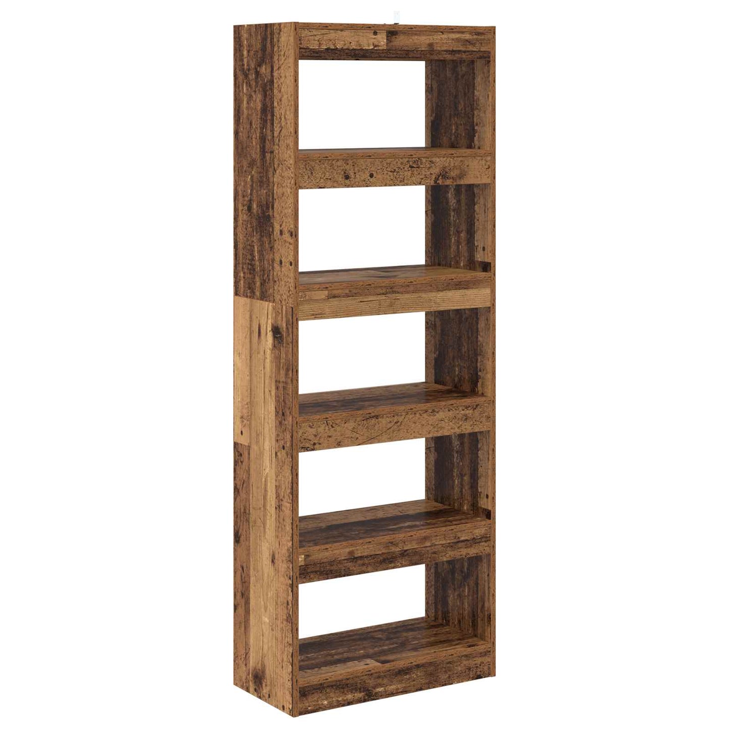 Book Cabinet 5-Tier 60 x 30 x 166 cm Engineered Wood Old wood