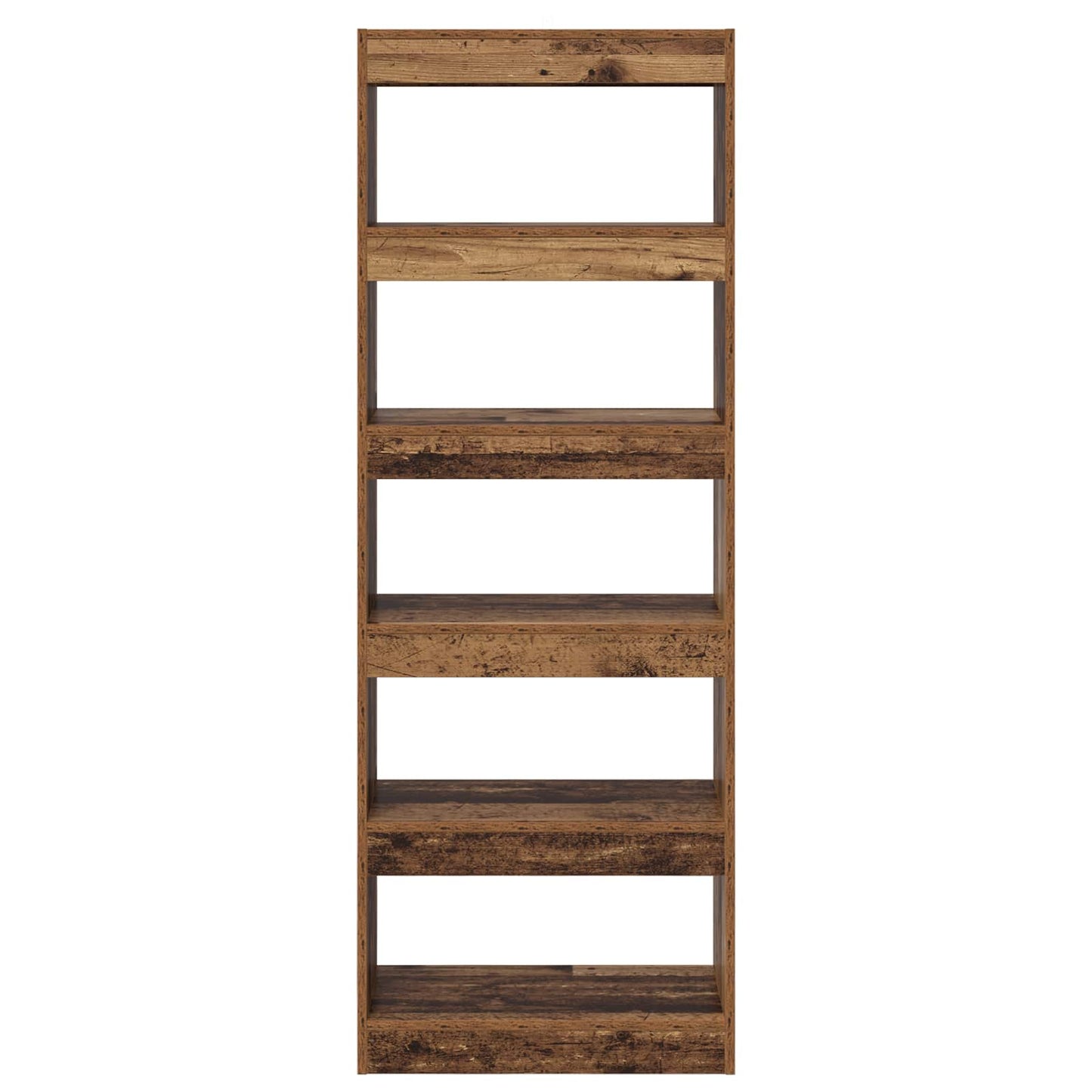Book Cabinet 5-Tier 60 x 30 x 166 cm Engineered Wood Old wood