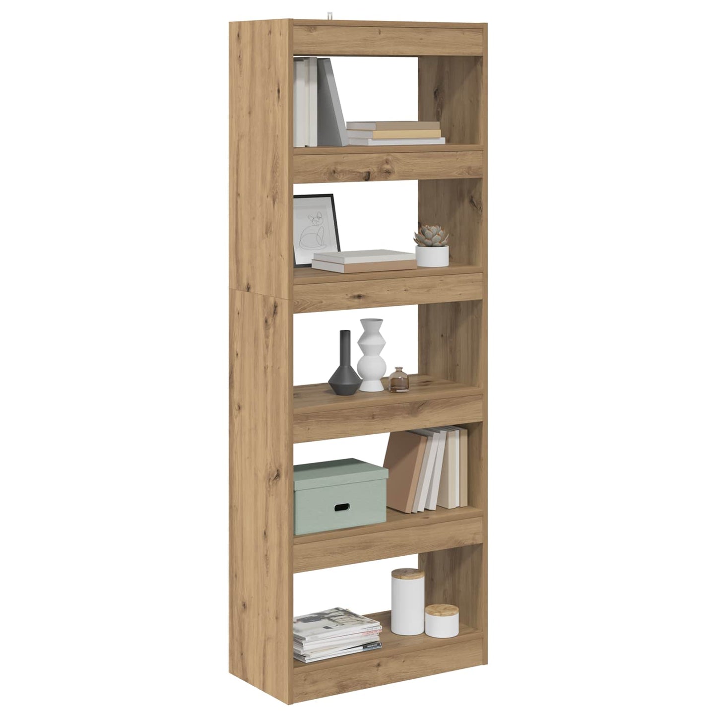 Book Cabinet 5-Tier 60 x 30 x 166 cm Engineered wood