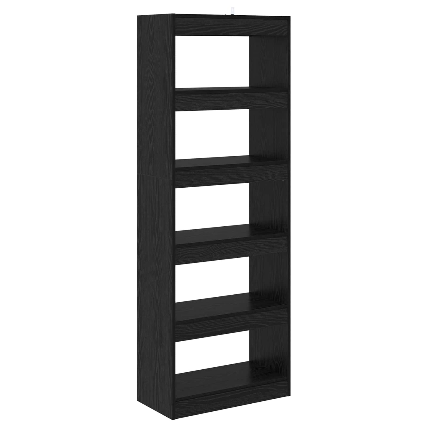 Book Cabinet 5-Tier 60 x 30 x 166 cm Engineered Wood Black oak