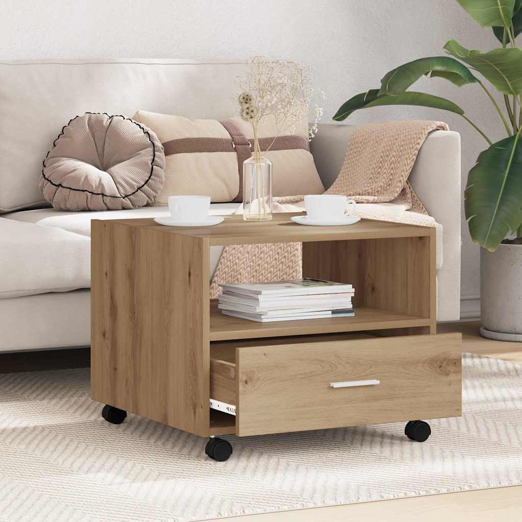 Coffee Table Artisan Oak 55 x 55 x 45cm Engineered Wood