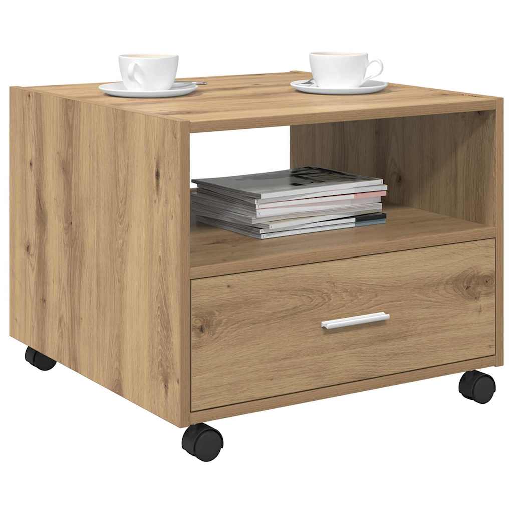 Coffee Table Artisan Oak 55 x 55 x 45cm Engineered Wood