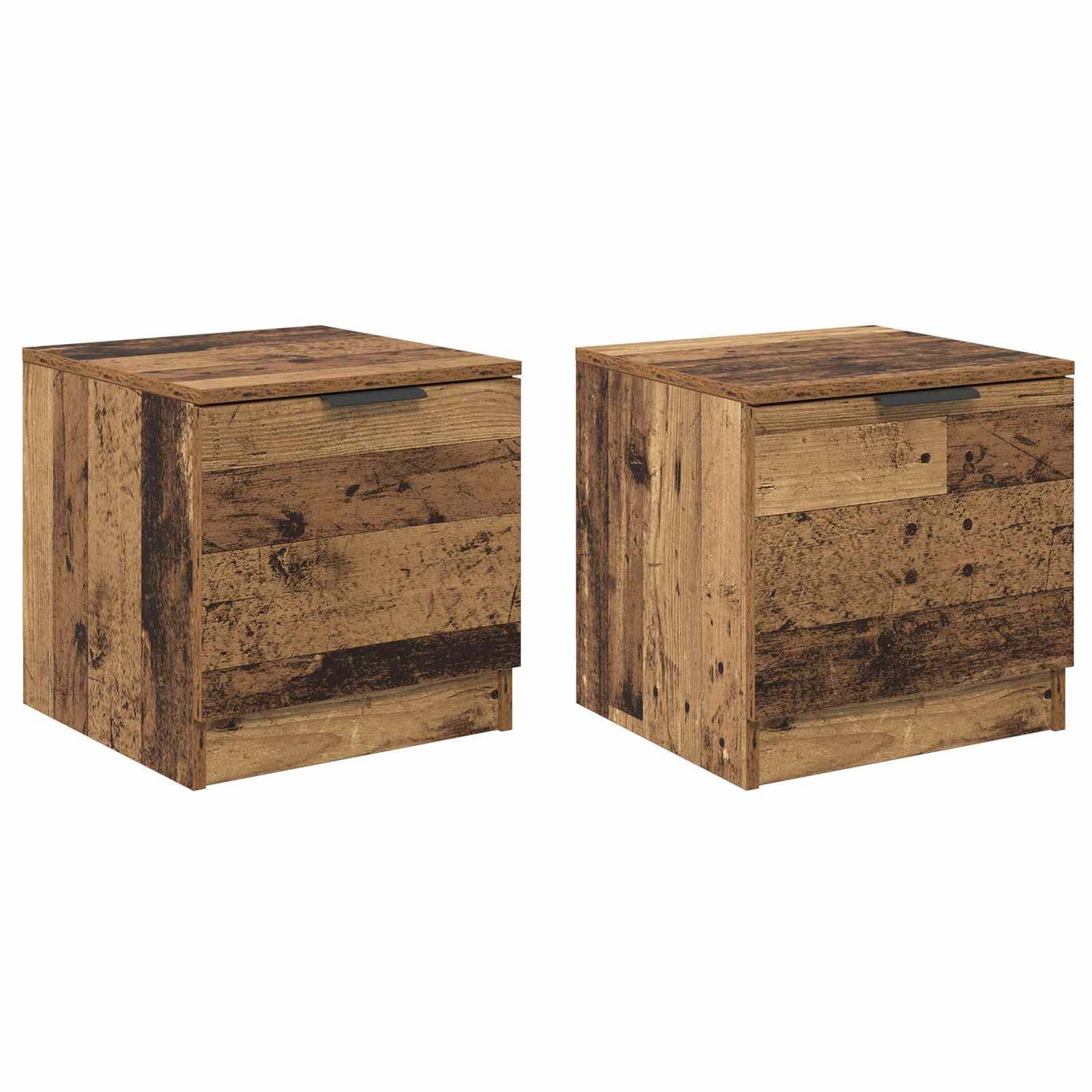 Bed Cabinet 2 pcs Old Wood 40 x 39 x 40cm Engineered Wood