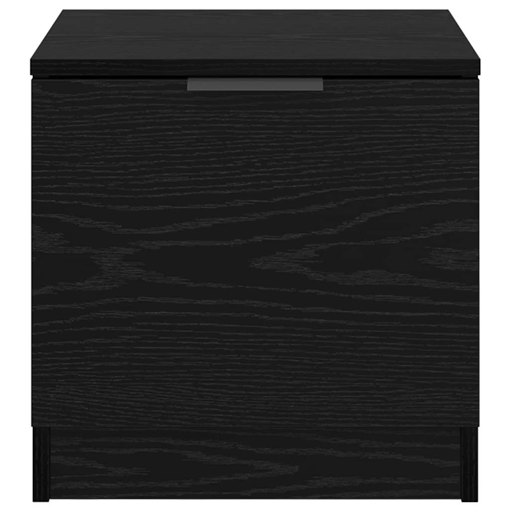Bed Cabinet 2 pcs Black Oak 40 x 39 x 40cm Engineered Wood