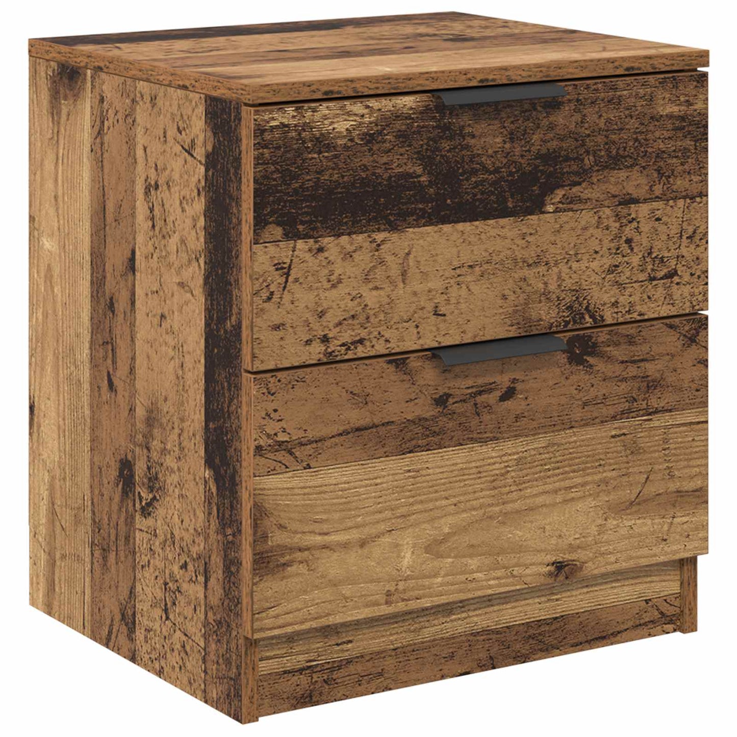 Bedside Cabinet 2 pcs Old Wood 45 x 39 x 50cm Engineered Wood