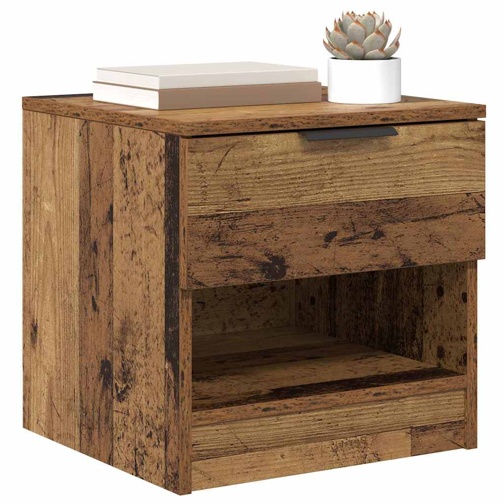 Bed Cabinet 2 pcs Old Wood 40 x 39 x 40cm Engineered Wood