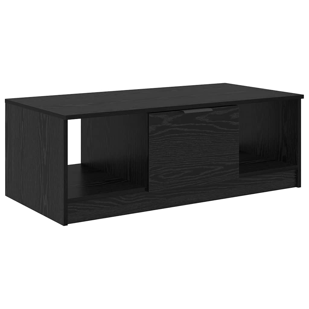Coffee Table Black Oak 102 x 50 x 36cm Engineered Wood