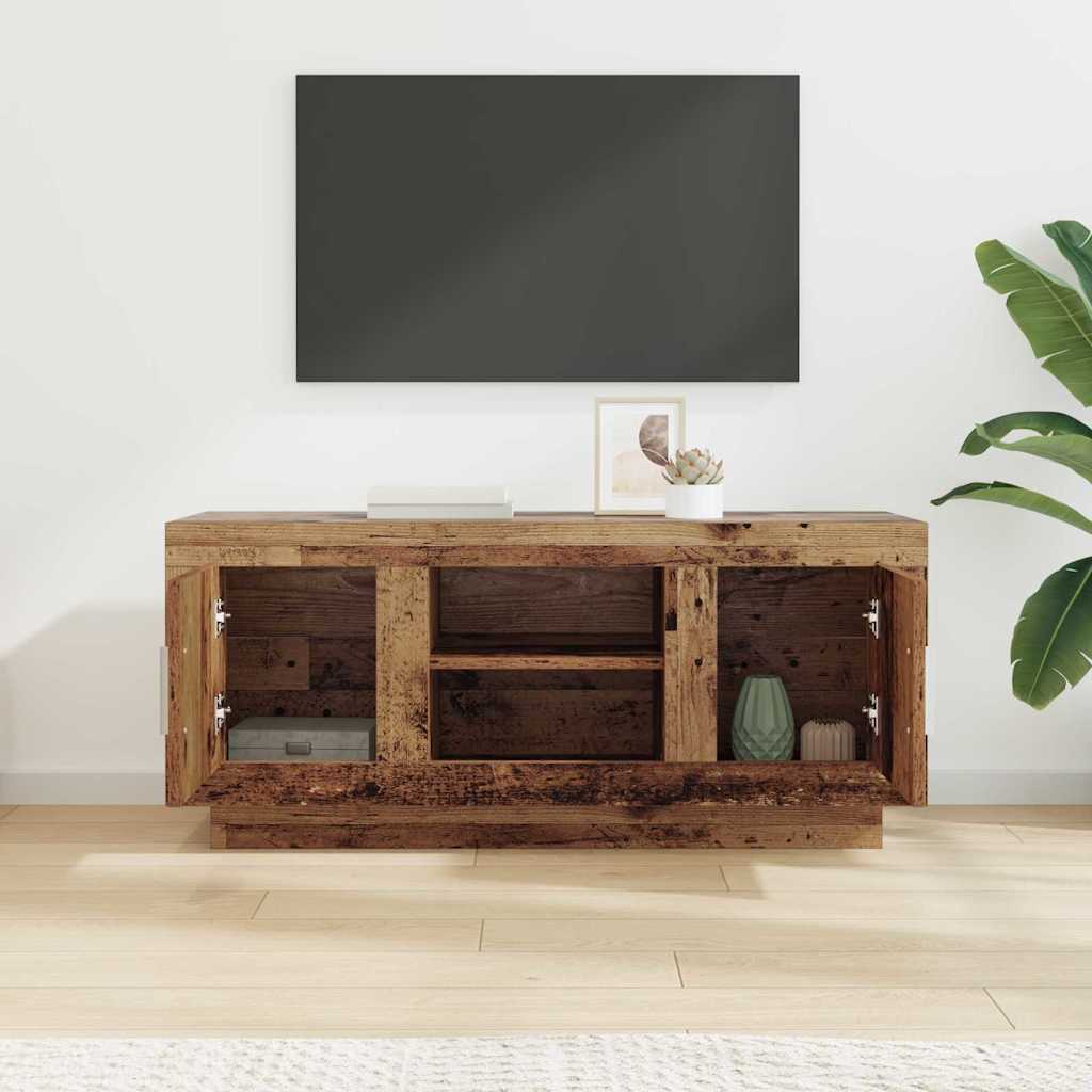 TV Cabinet Old Wood 102 x 35 x 45 cm Engineered Wood