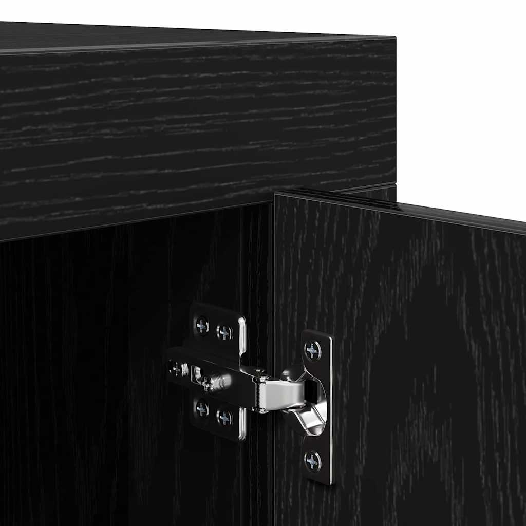 TV Cabinet 102 x 35 x 45 cm Black Oak Engineered Wood