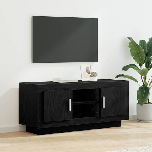 TV Cabinet 102 x 35 x 45 cm Black Oak Engineered Wood