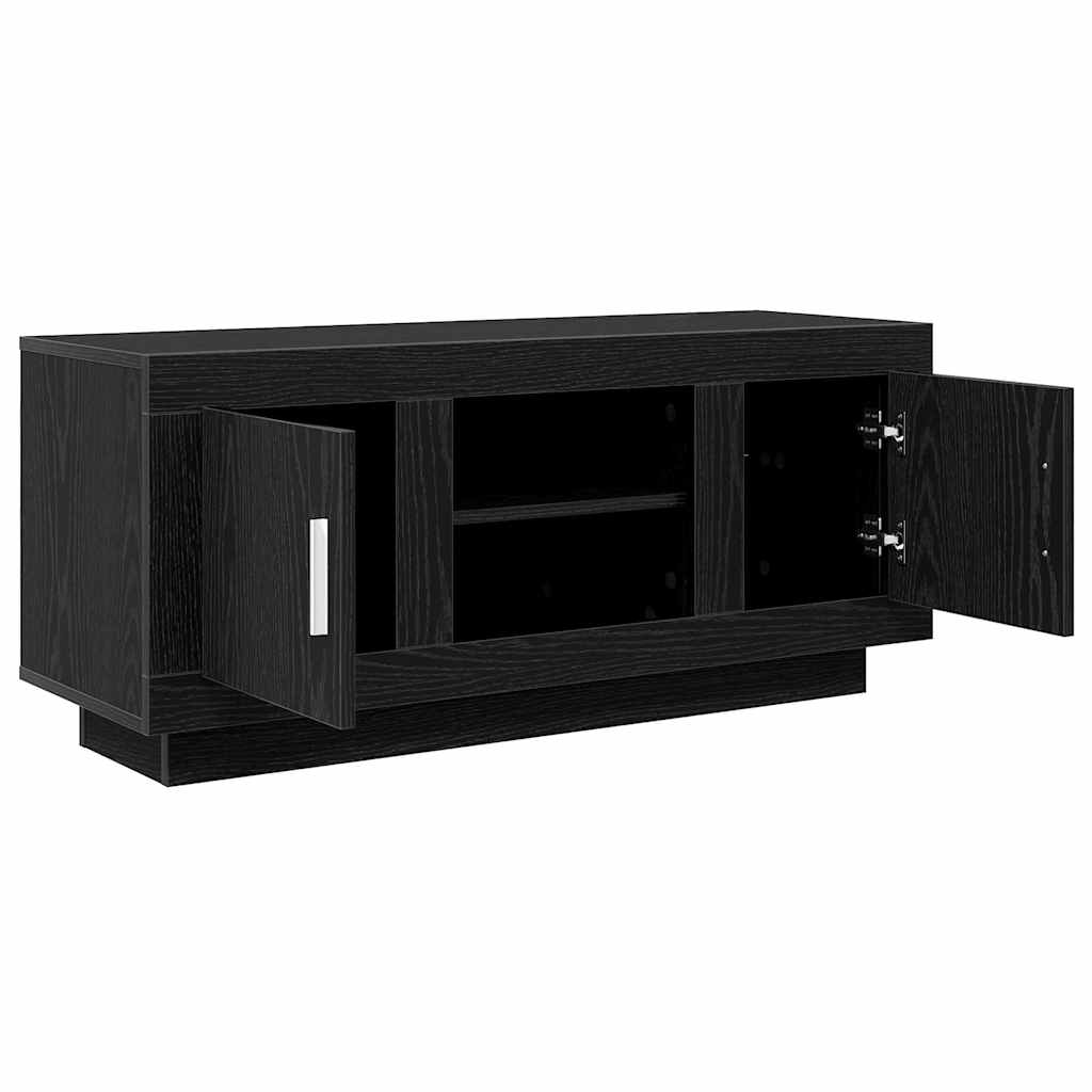 TV Cabinet 102 x 35 x 45 cm Black Oak Engineered Wood