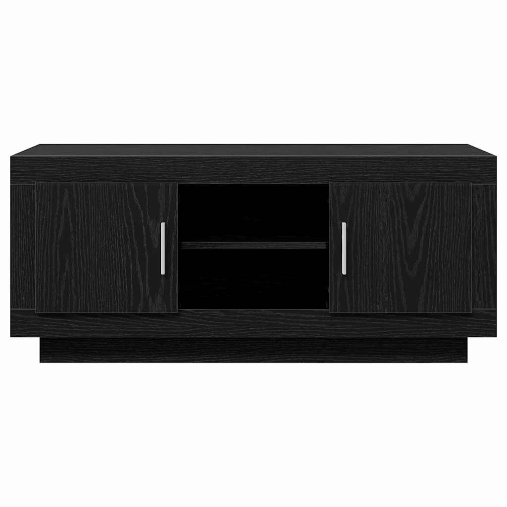 TV Cabinet 102 x 35 x 45 cm Black Oak Engineered Wood