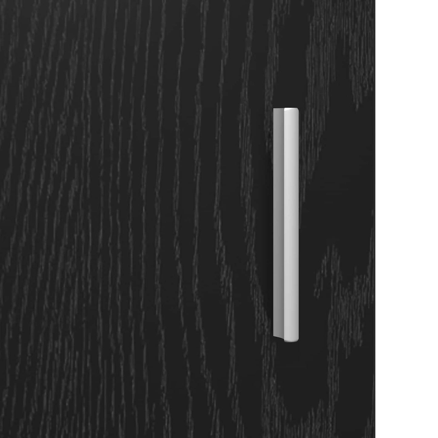 Sideboard Black Oak 80 x 40 x 75 cm Engineered Wood