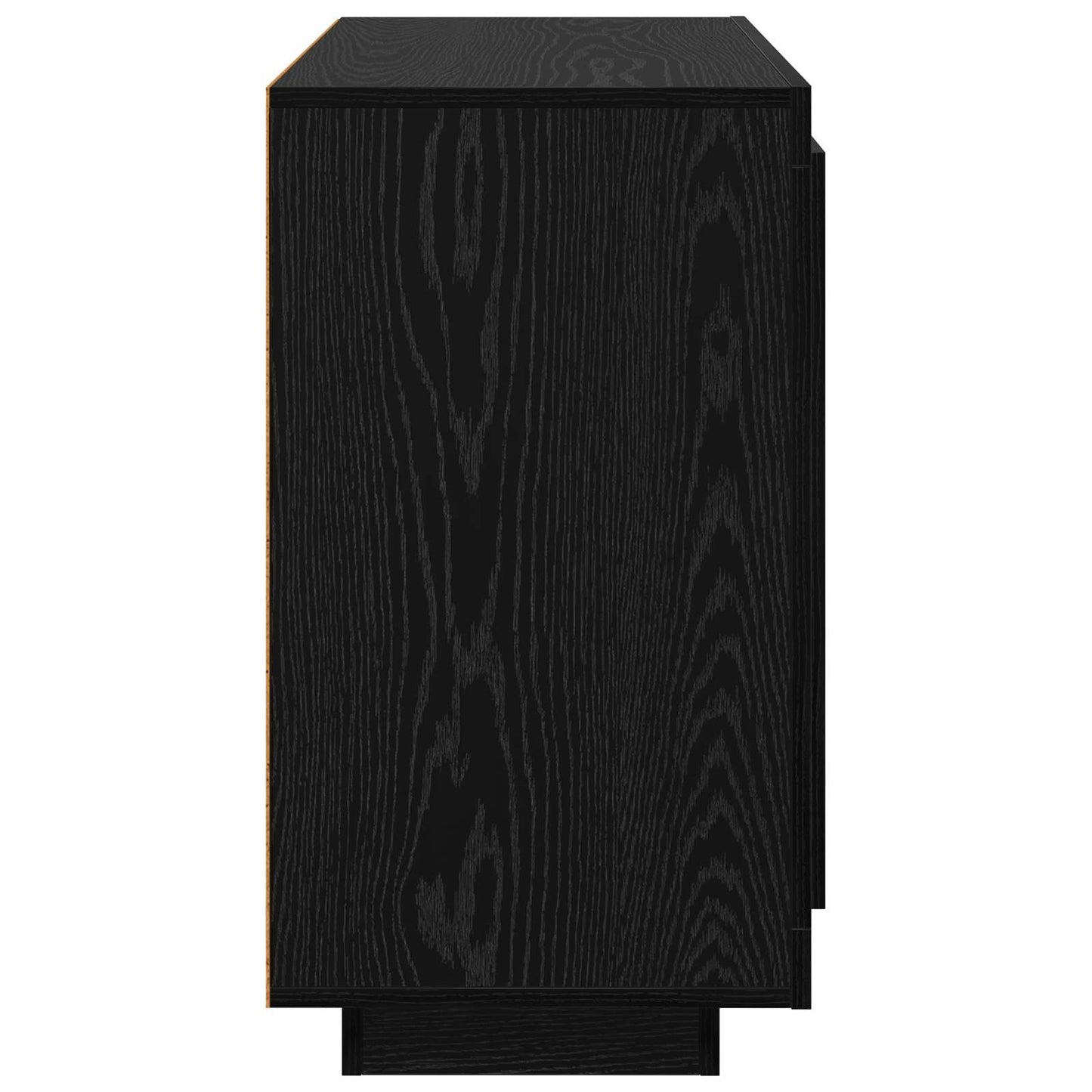 Sideboard Black Oak 80 x 40 x 75 cm Engineered Wood