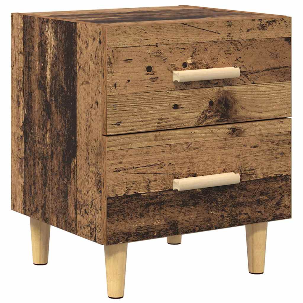 Bed Cabinet Old Wood 40 x 35 x 47.5cm Engineered Wood