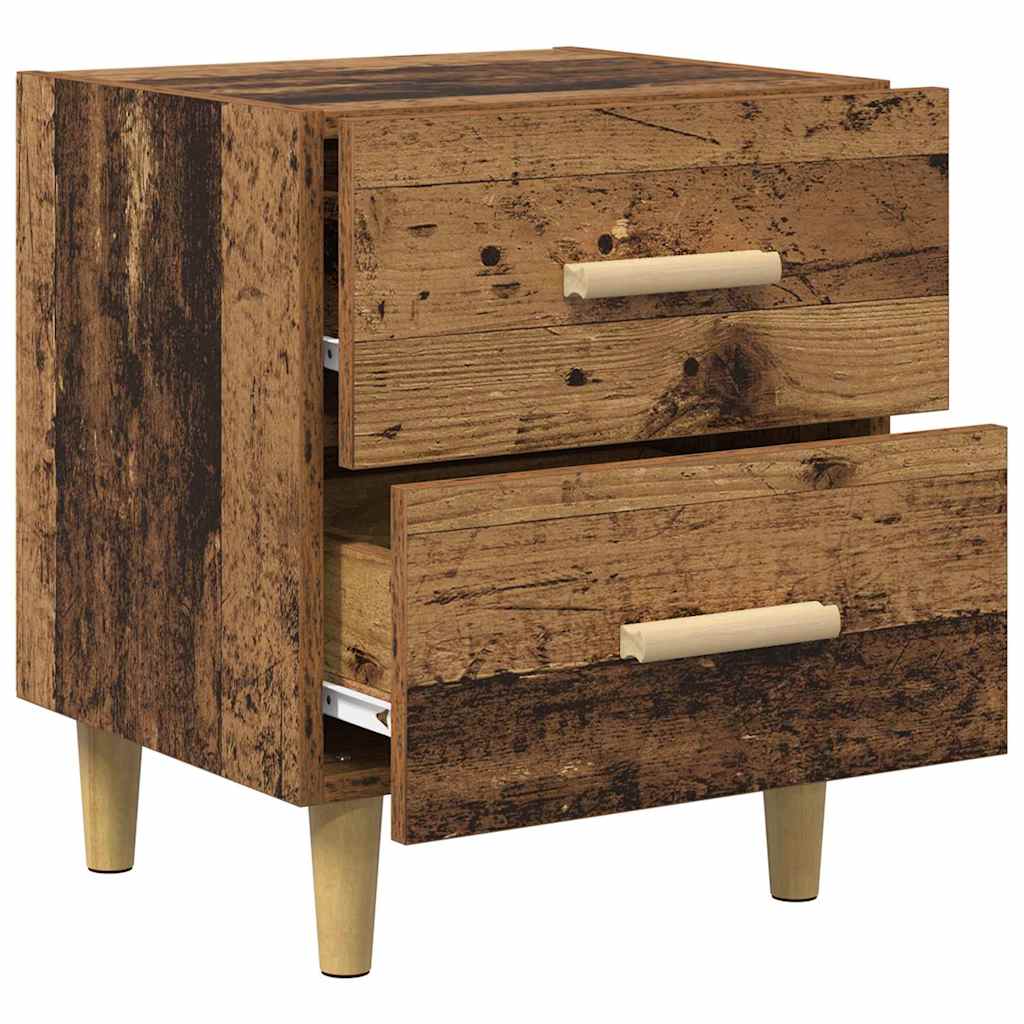 Bed Cabinet Old Wood 40 x 35 x 47.5cm Engineered Wood