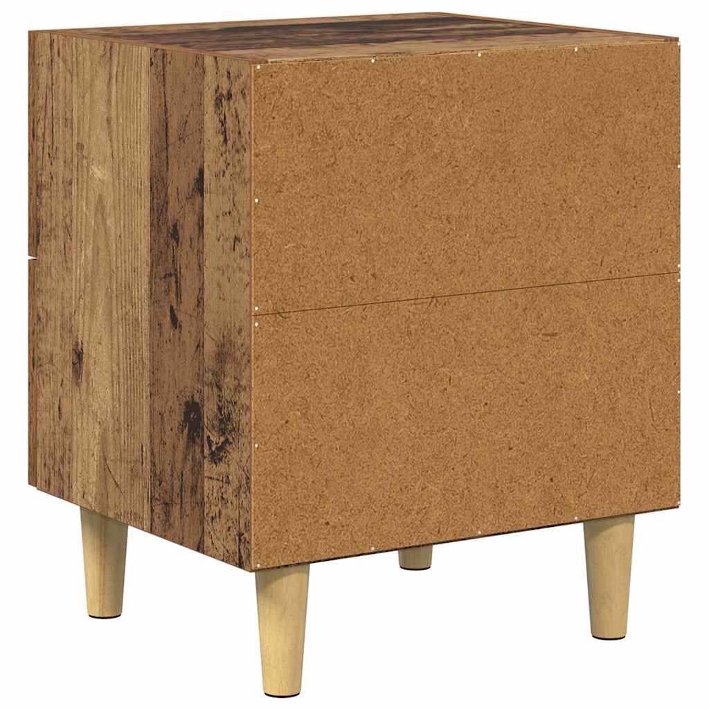 Bed Cabinet 2 pcs Old Wood 40 x 35 x 47.5cm Engineered Wood