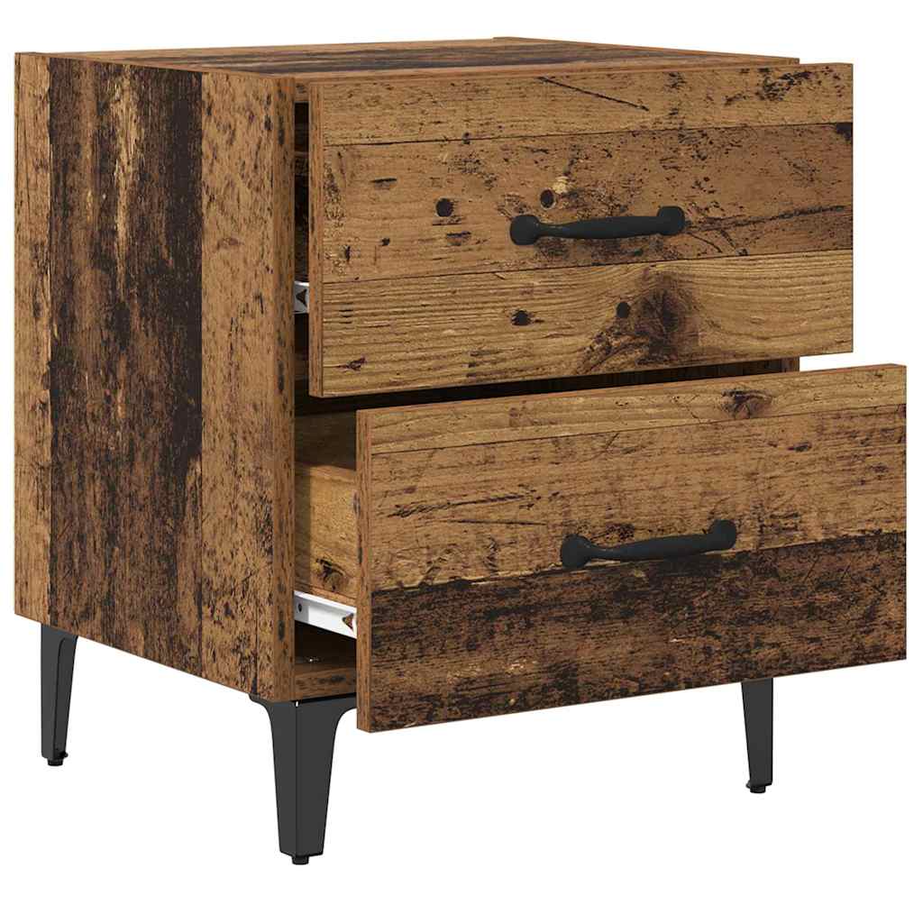 Bed Cabinet Old Wood 40 x 35 x 47.5 cm Engineered Wood