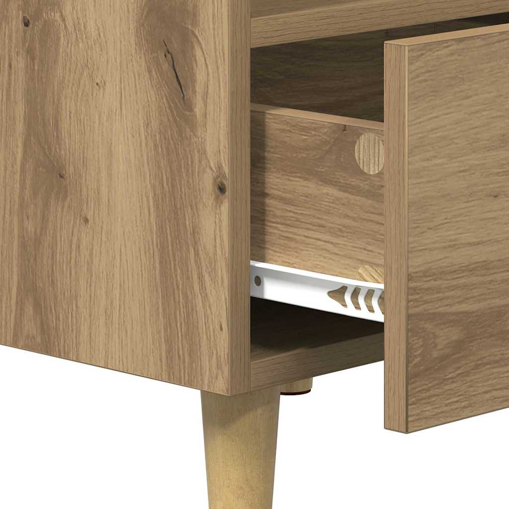 Bedside Cabinet with Drawer 2 pcs Artisan Oak 40 x 35 x 47 cm