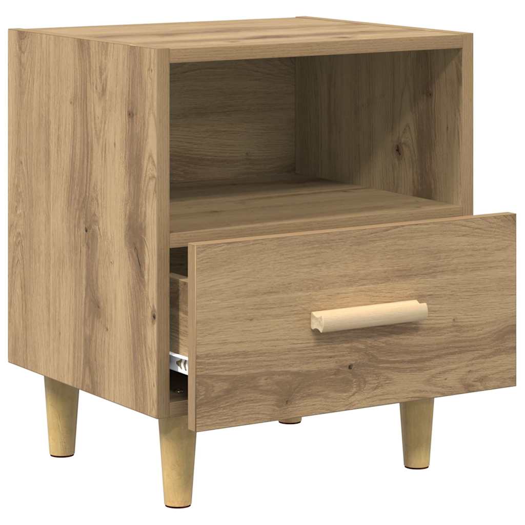 Bedside Cabinet with Drawer 2 pcs Artisan Oak 40 x 35 x 47 cm