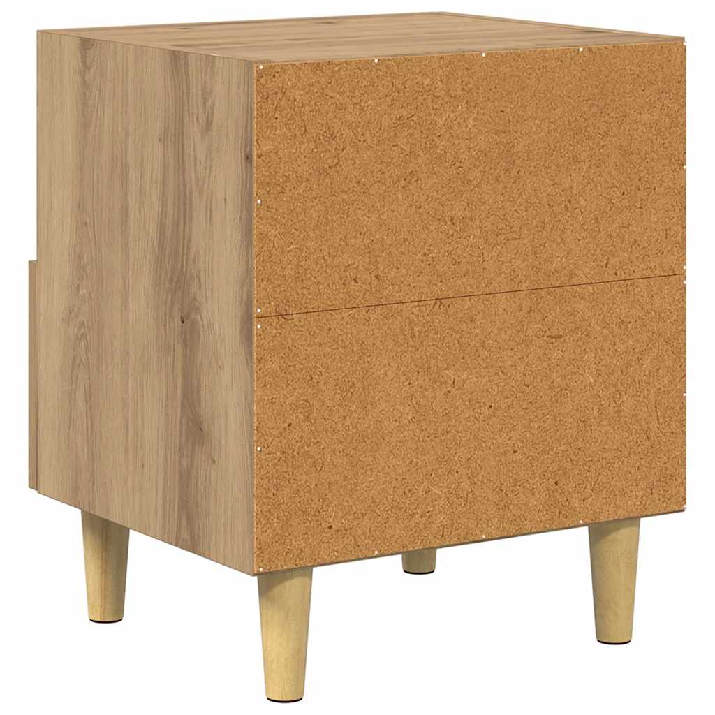 Bedside Cabinet with Drawer 2 pcs Artisan Oak 40 x 35 x 47 cm