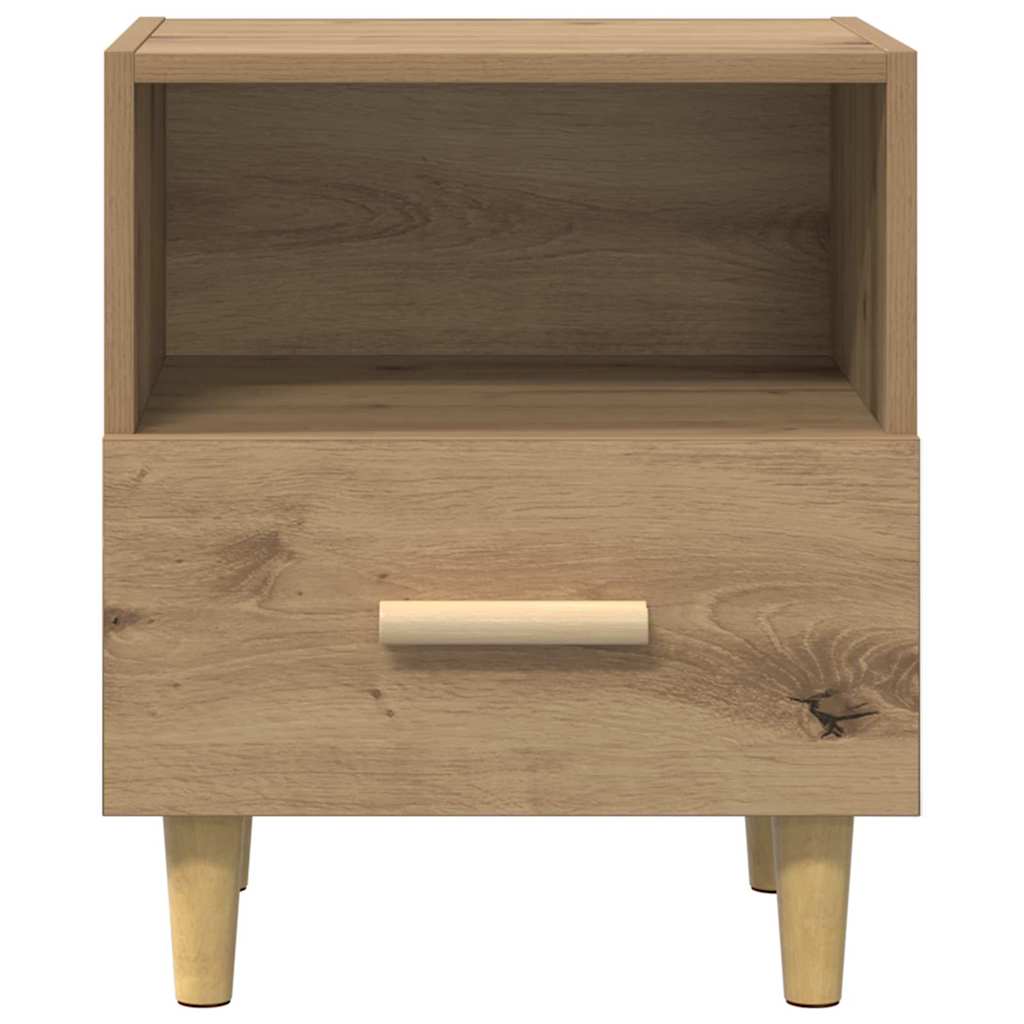 Bedside Cabinet with Drawer 2 pcs Artisan Oak 40 x 35 x 47 cm