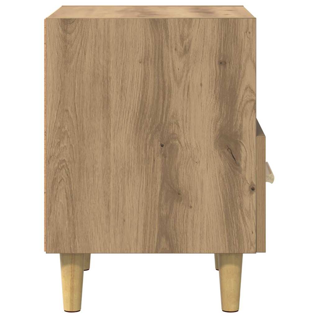 Bedside Cabinet with Drawer 2 pcs Artisan Oak 40 x 35 x 47 cm