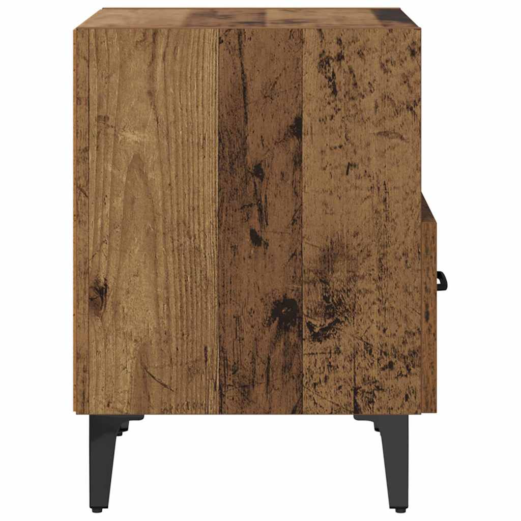 Bedside Cabinet with Drawer 2 pcs Old wood 40 x 35 x 47.5 cm