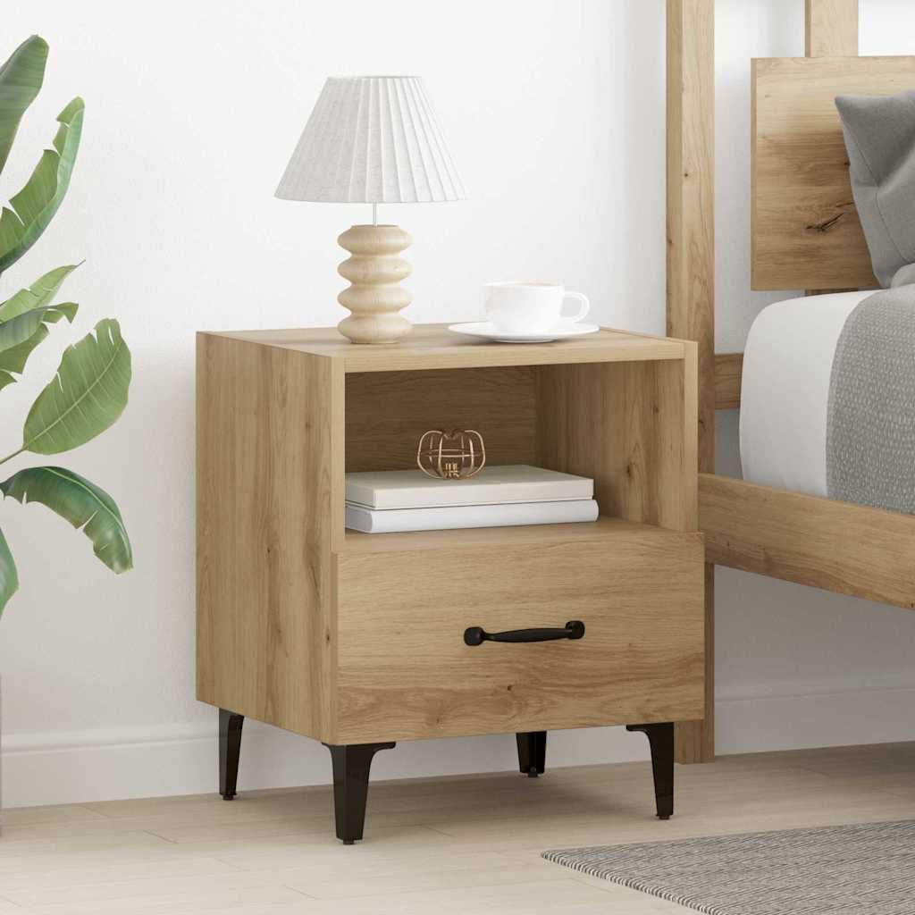 Bedside Cabinet Artisan Oak 40 x 35 x 47.5 cm Engineered Wood