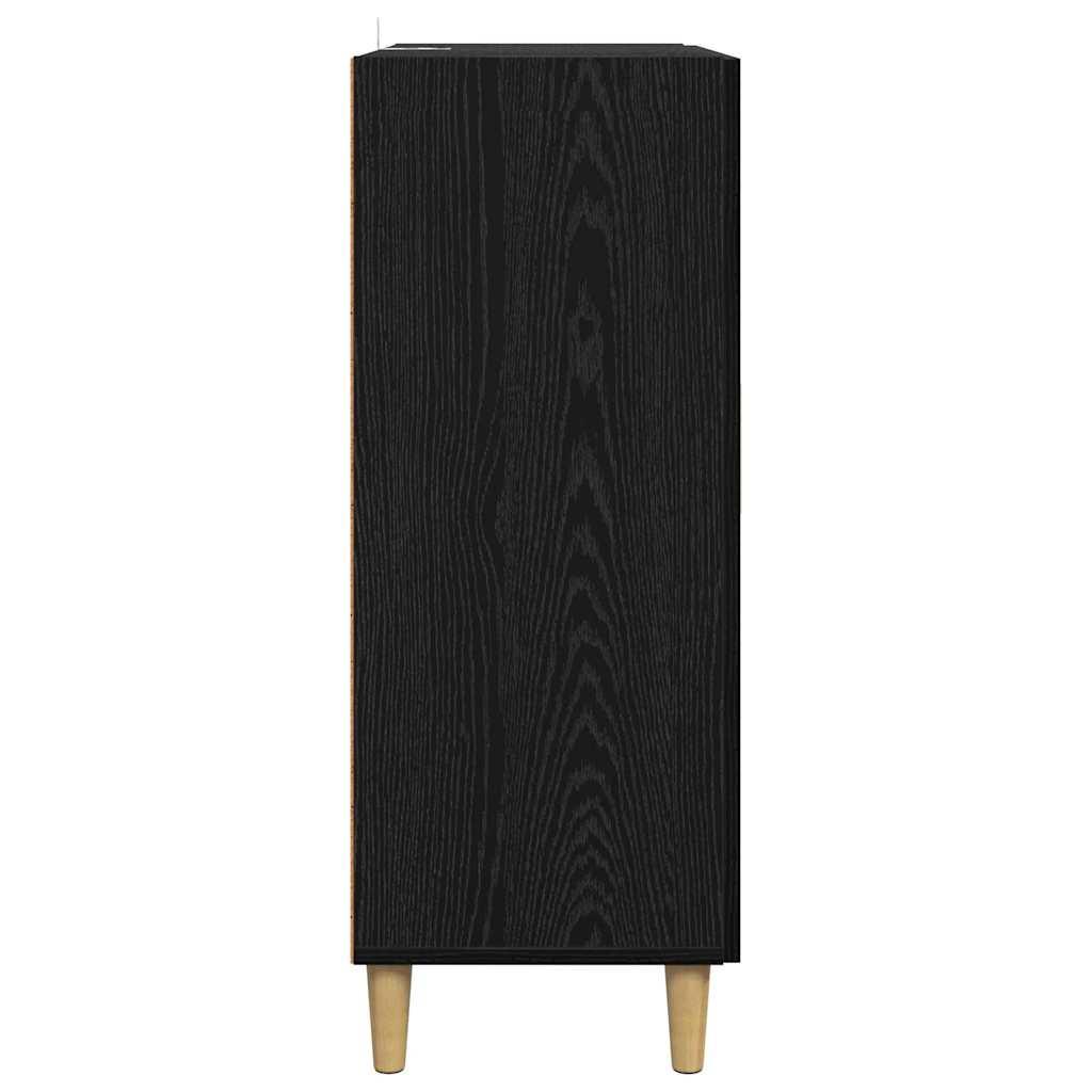 Sideboard Black Oak 70 x 34 x 90 cm Engineered Wood