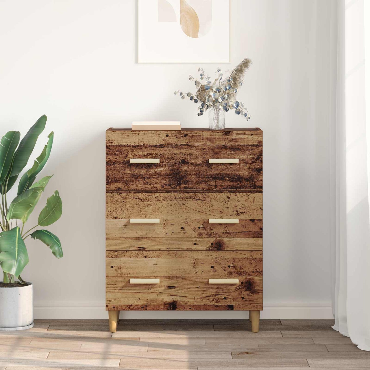 Sideboard Old Wood 69.5 x 34 x 90 cm Engineered Wood
