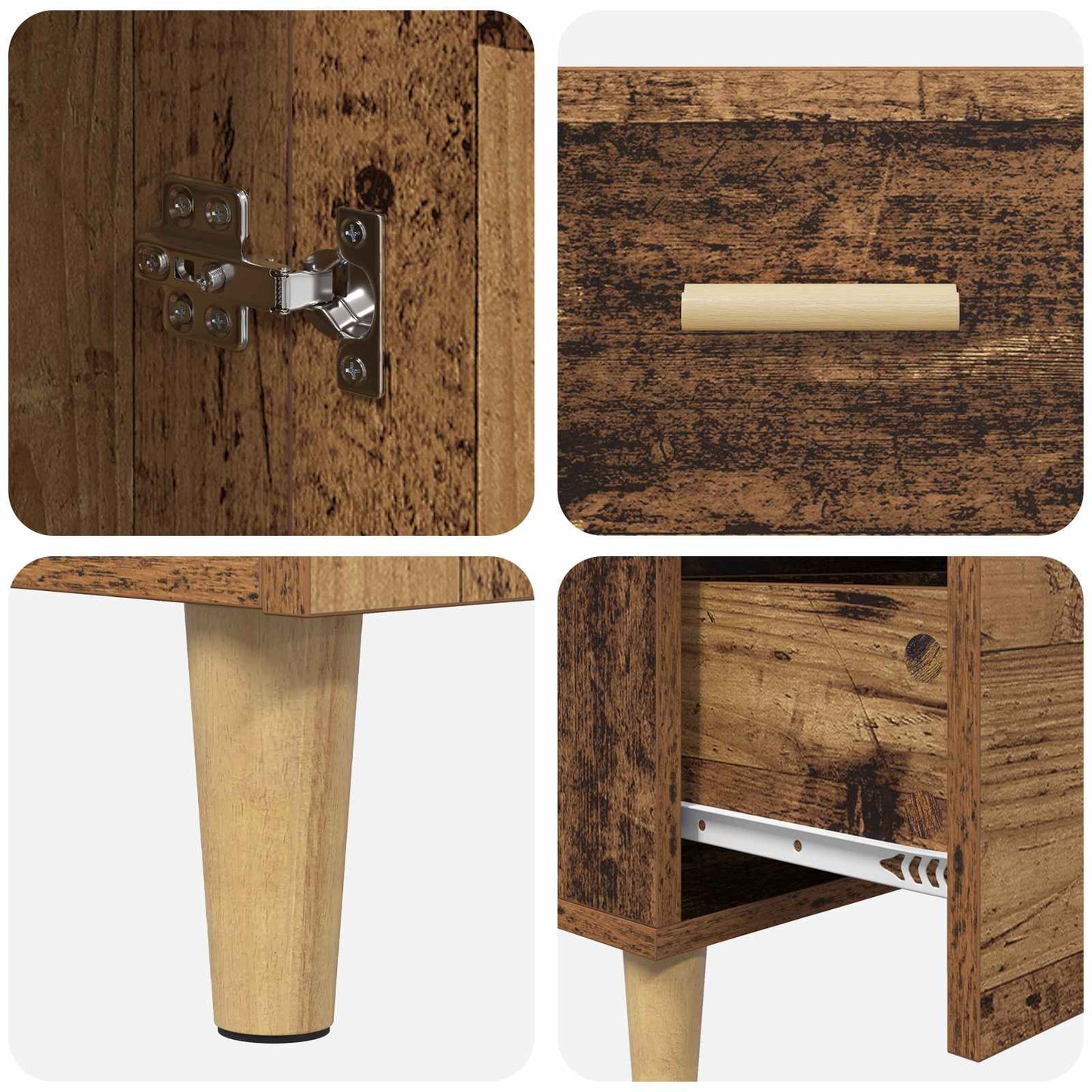 Sideboard Old wood 34 x 69.5 x 90 cm Engineered wood