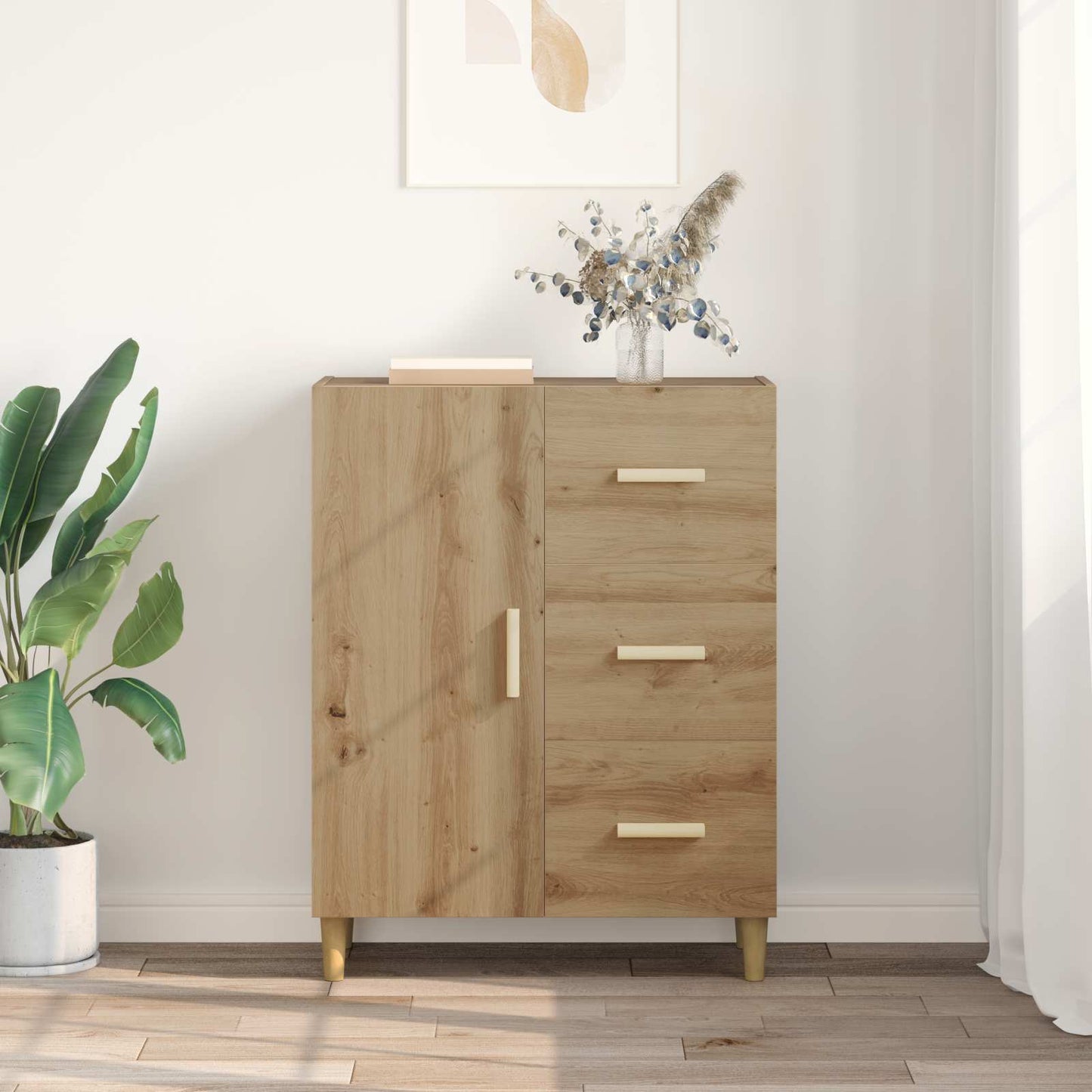 Sideboard Artisan Oak 34 x 69.5 x 90 cm Engineered wood
