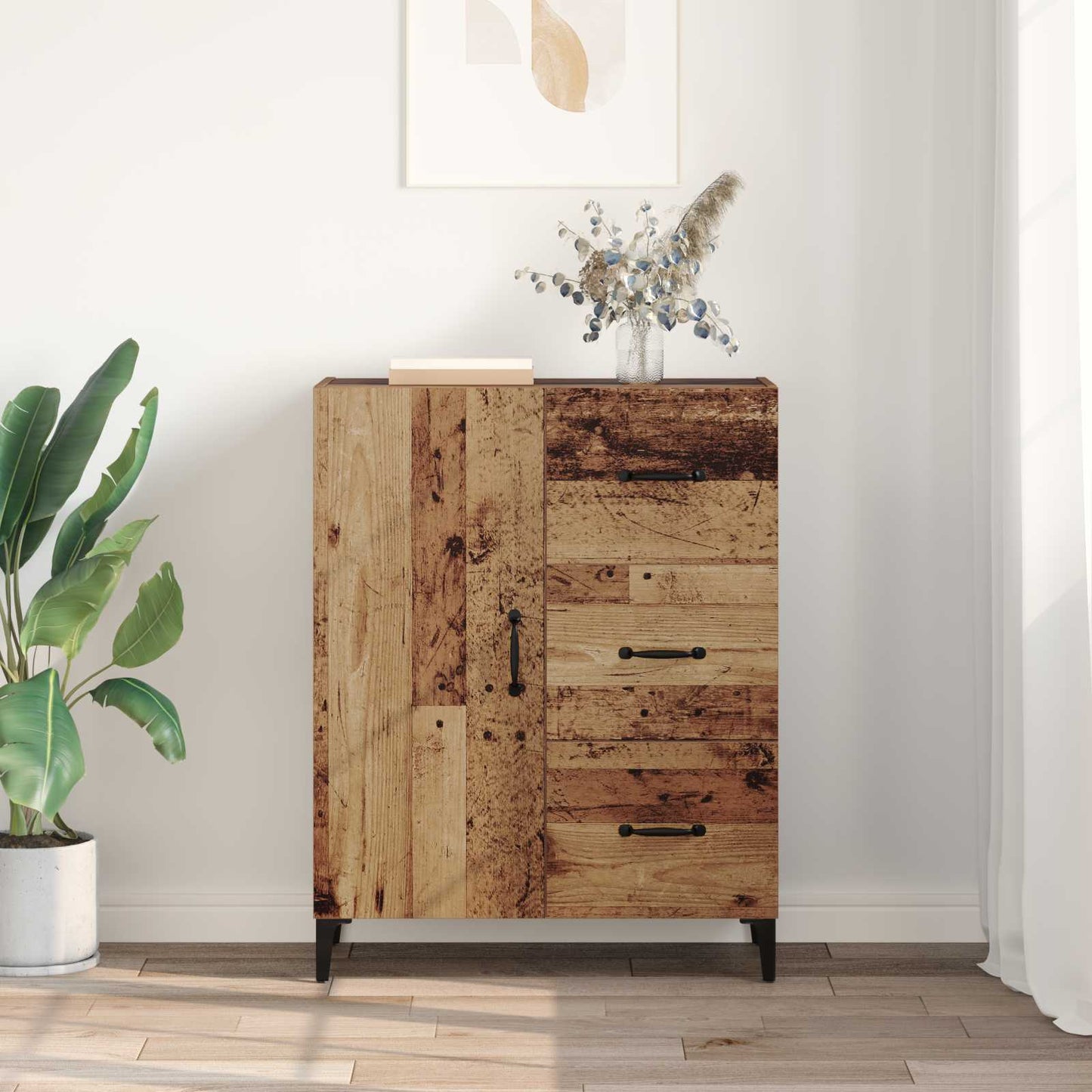 Sideboard Old Wood 69.5 x 34 x 90 cm Engineered Wood