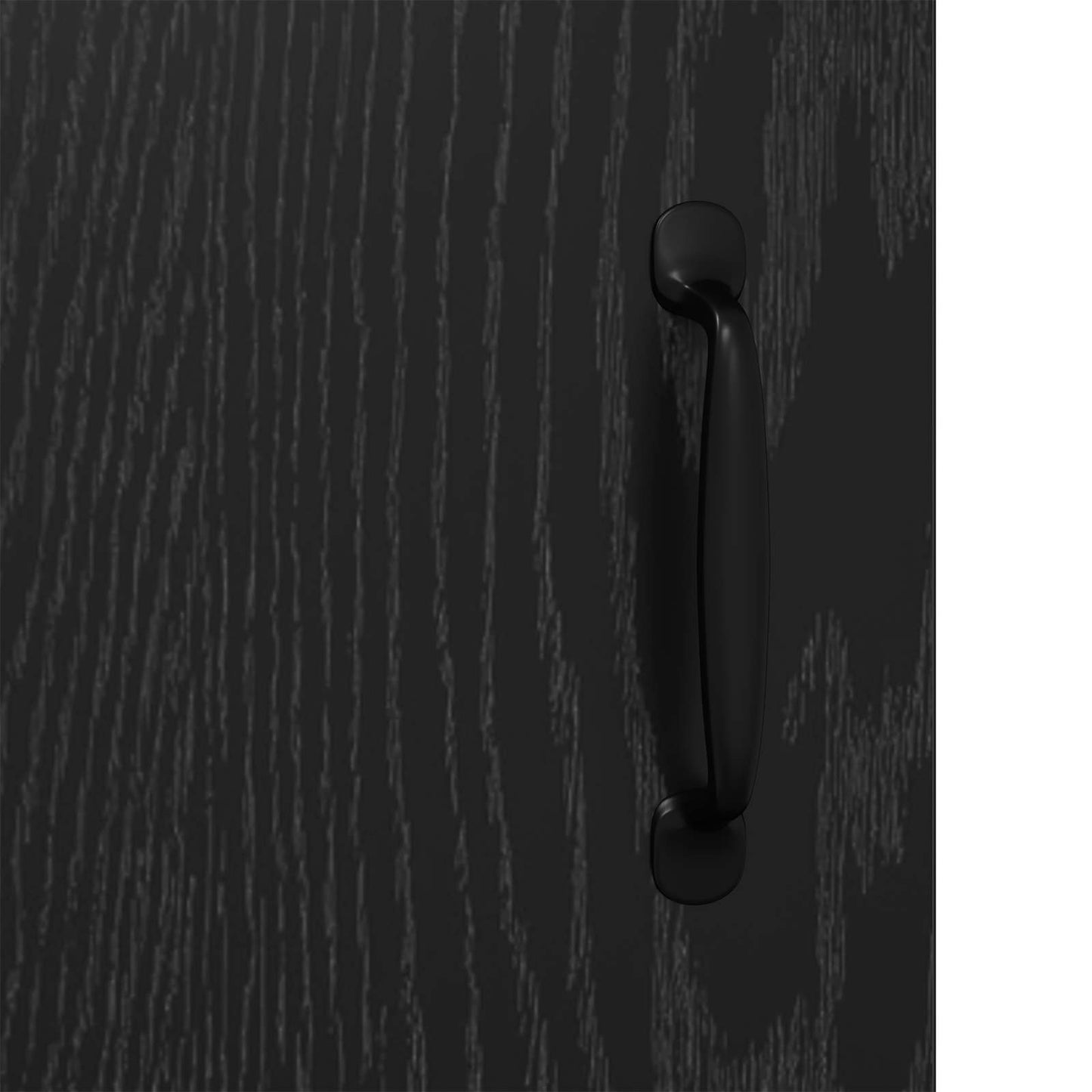 Sideboard Black oak 34 x 90 x 80 cm Engineered wood