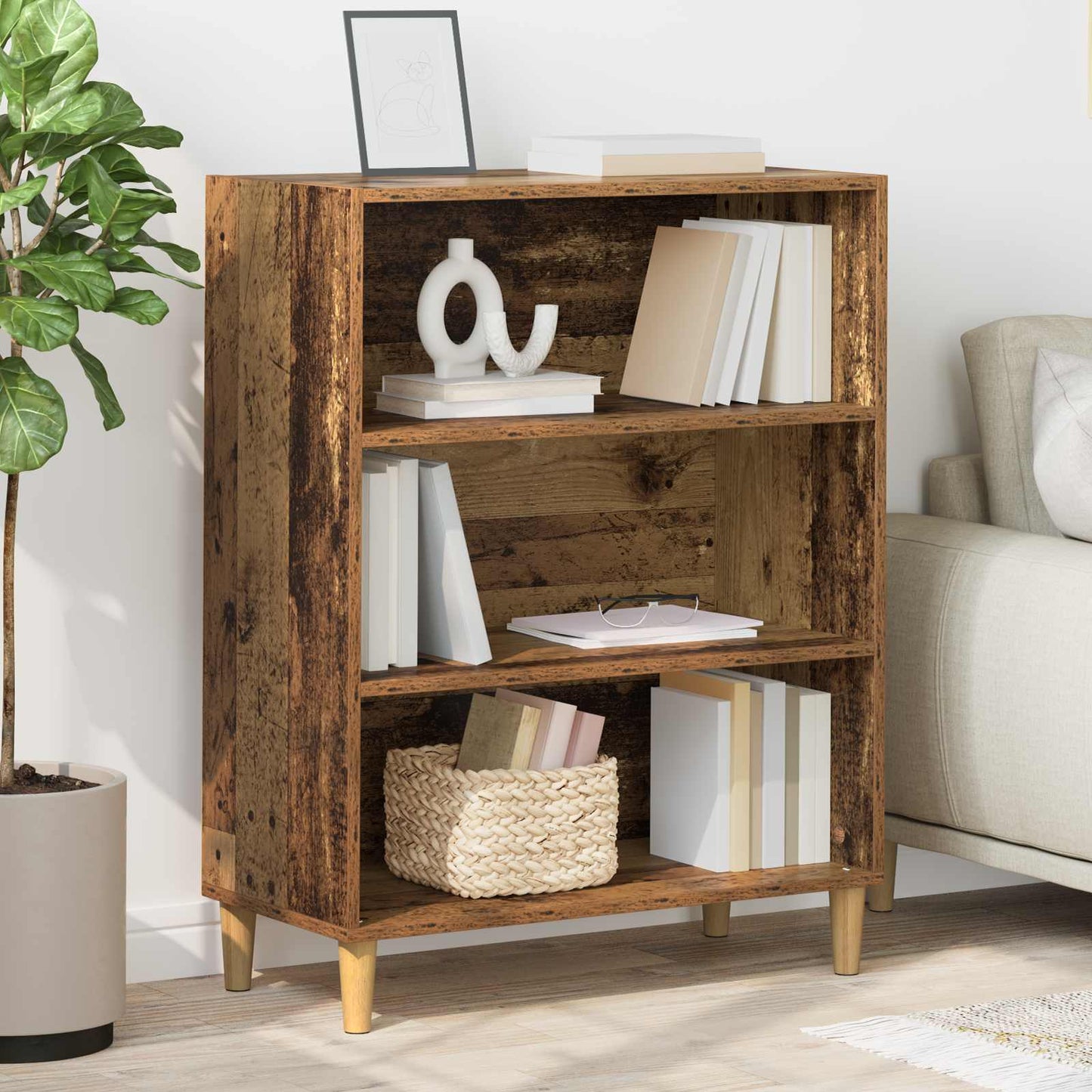Sideboard Old Wood 69.5 x 32.5 x 90 cm Engineered wood