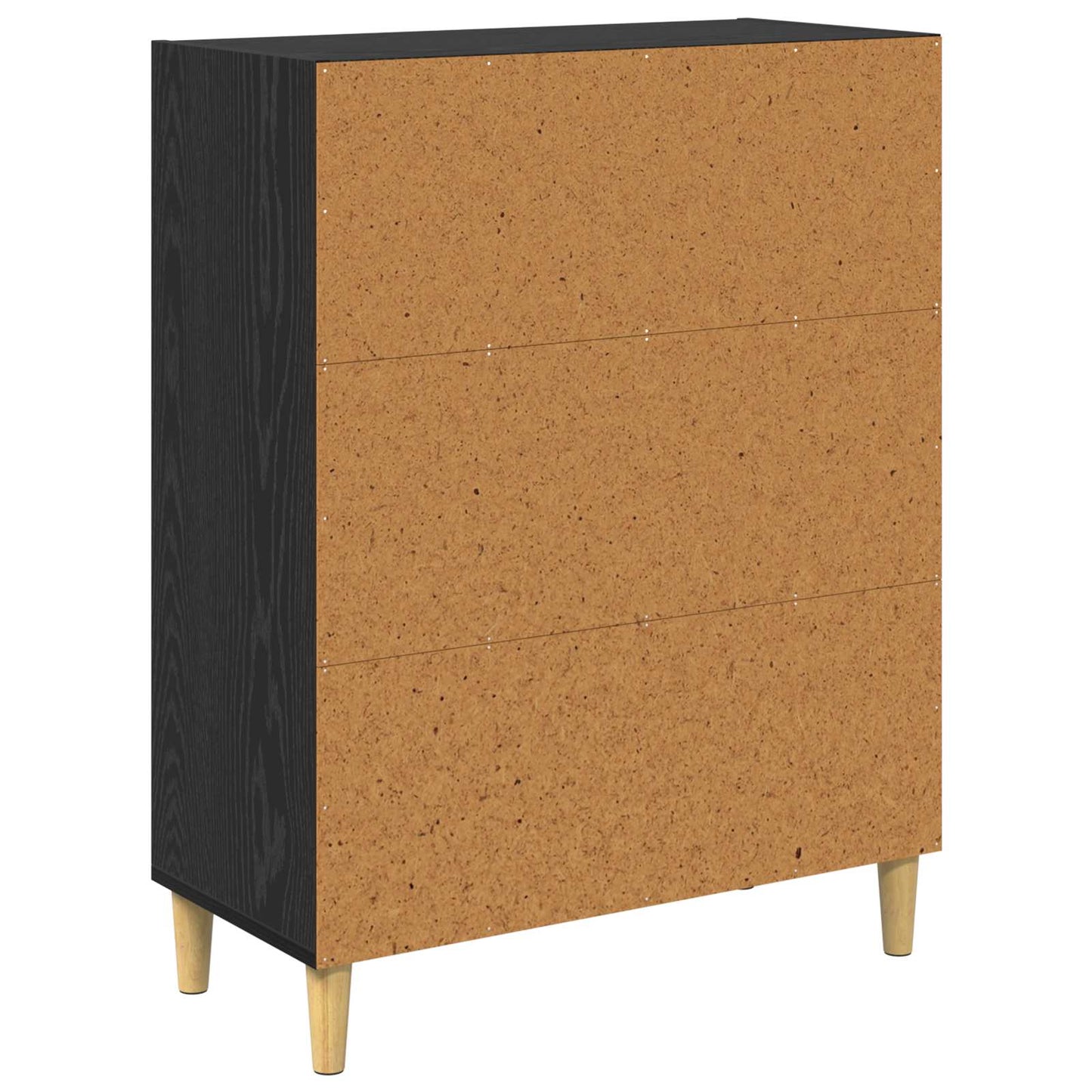 Sideboard Black Oak 69.5 x 32.5 x 90 cm Engineered Wood