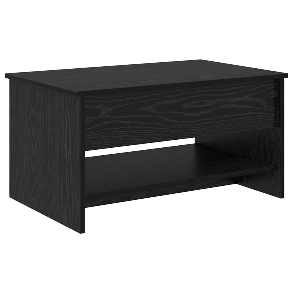Coffee Table Black Oak 80 x 50.5 x 41.5 cm Engineered Wood