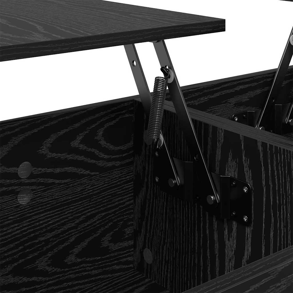 Coffee Table Black Oak 102 x 50.5 x 46.5 cm Engineered Wood