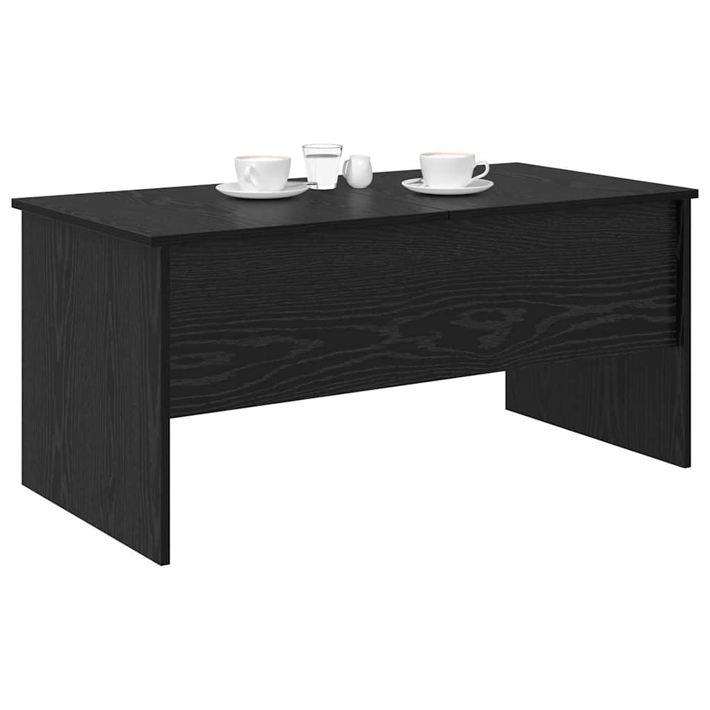 Coffee Table Black Oak 102 x 50.5 x 46.5 cm Engineered Wood