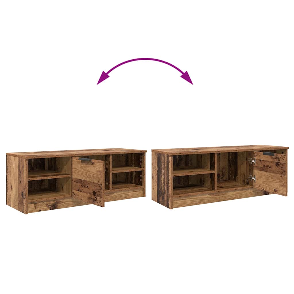 TV Cabinet Old Wood 102 x 35 x 36.5 cm Engineered Wood