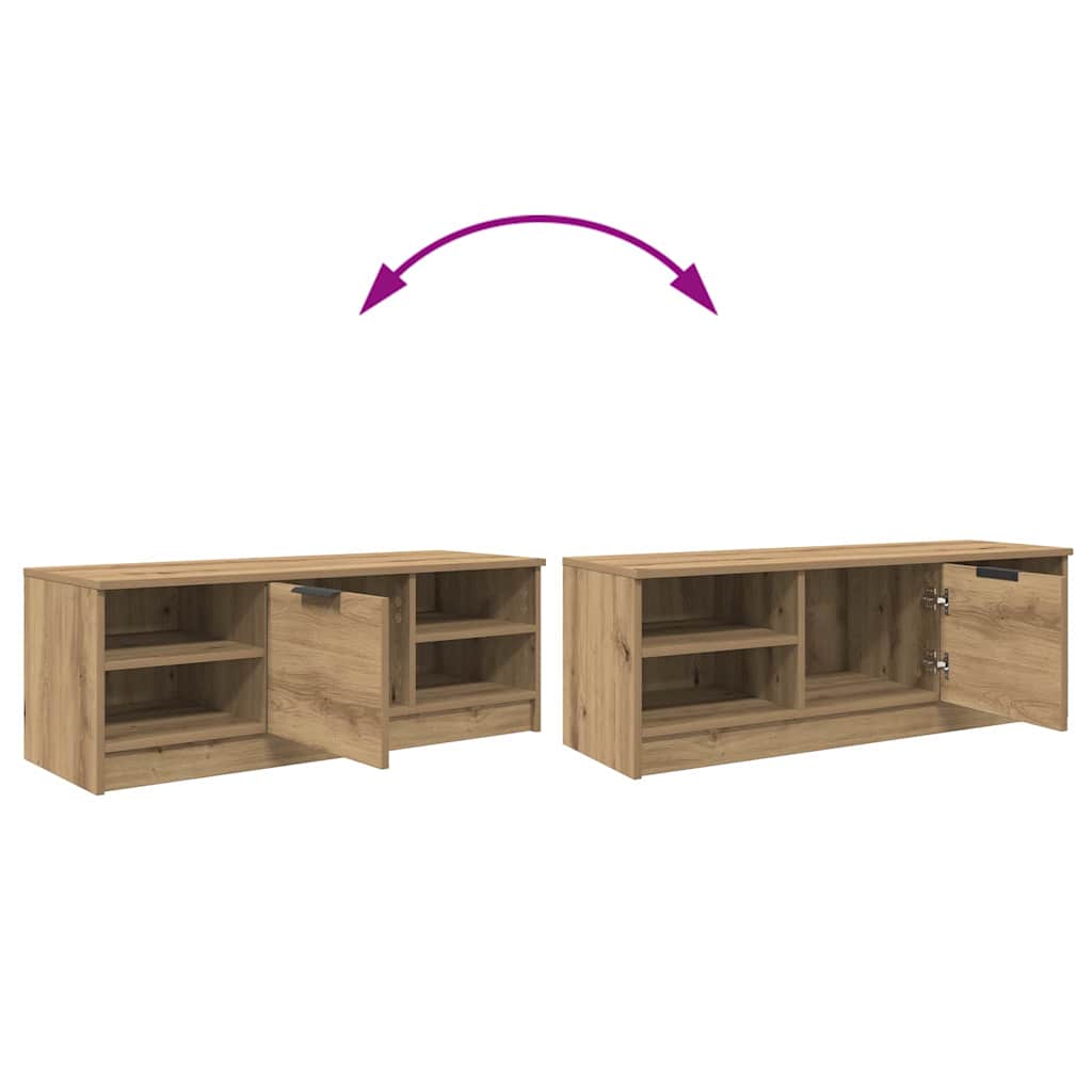 TV Cabinet Artisan Oak 102 x 35 x 36.5 cm Engineered Wood