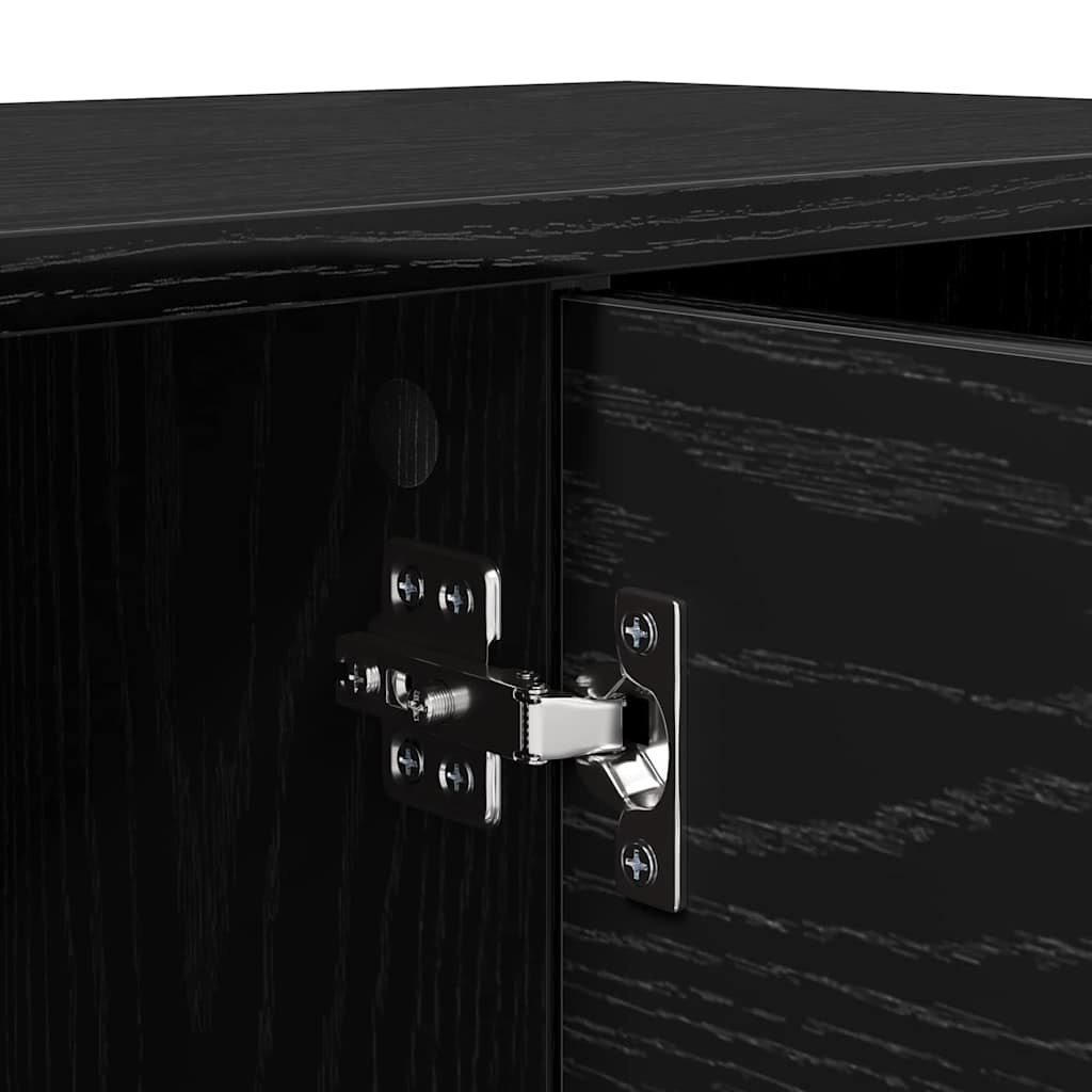 TV Cabinet Black Oak 102 x 35 x 36.5 cm Engineered Wood