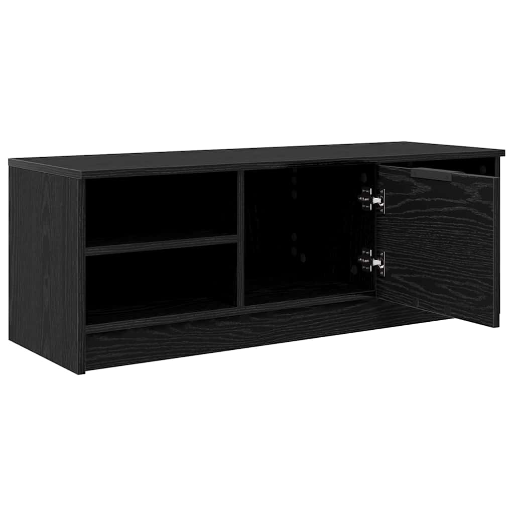 TV Cabinet Black Oak 102 x 35 x 36.5 cm Engineered Wood