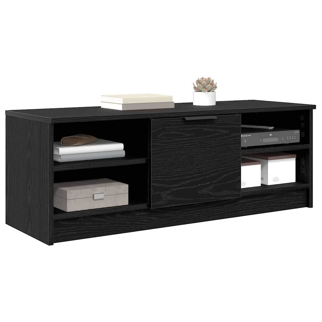 TV Cabinet Black Oak 102 x 35 x 36.5 cm Engineered Wood