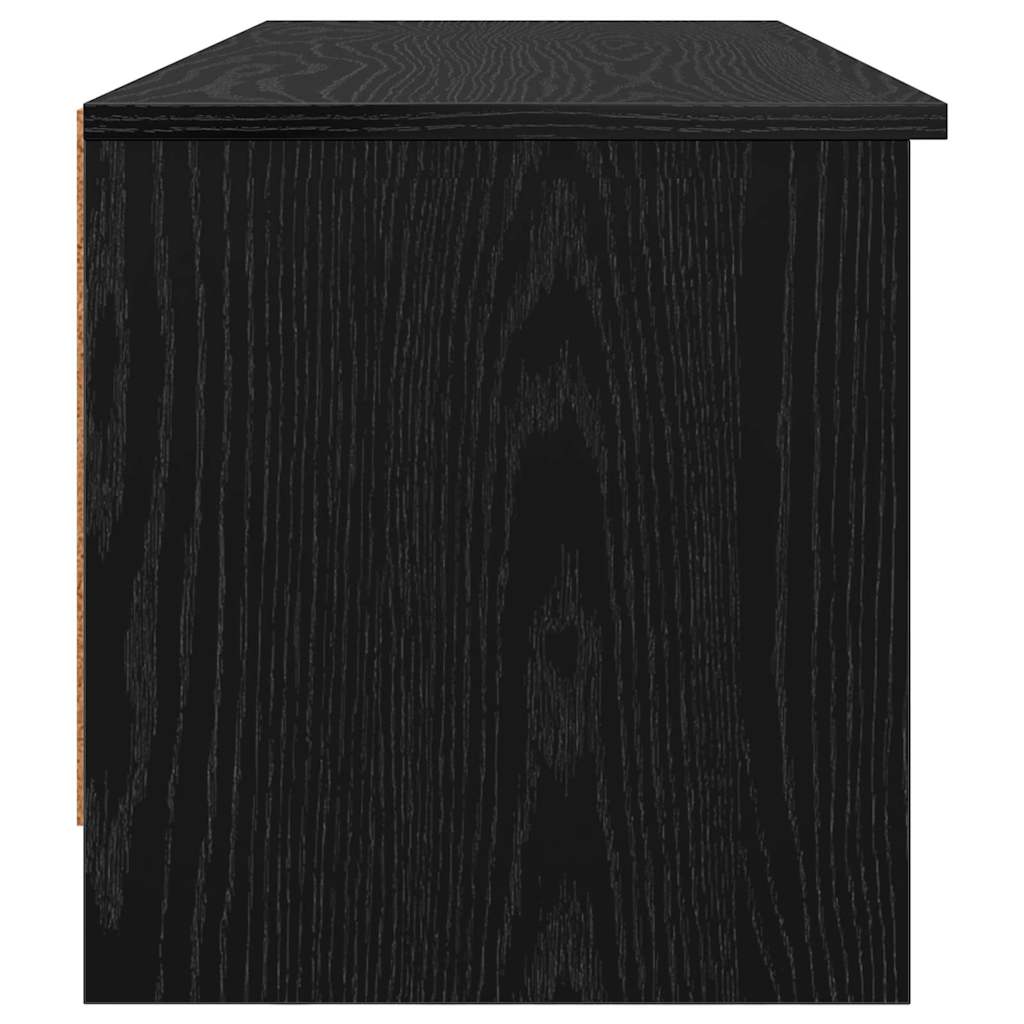 TV Cabinet Black Oak 102 x 35 x 36.5 cm Engineered Wood