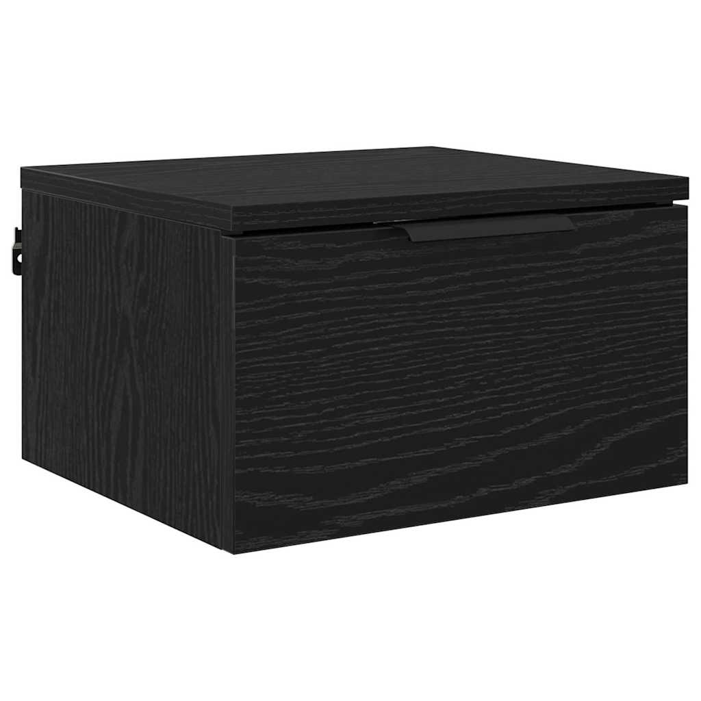 Bedside Cabinet 2 pcs Black Oak 34 x 30 x 20 cm Engineered Wood