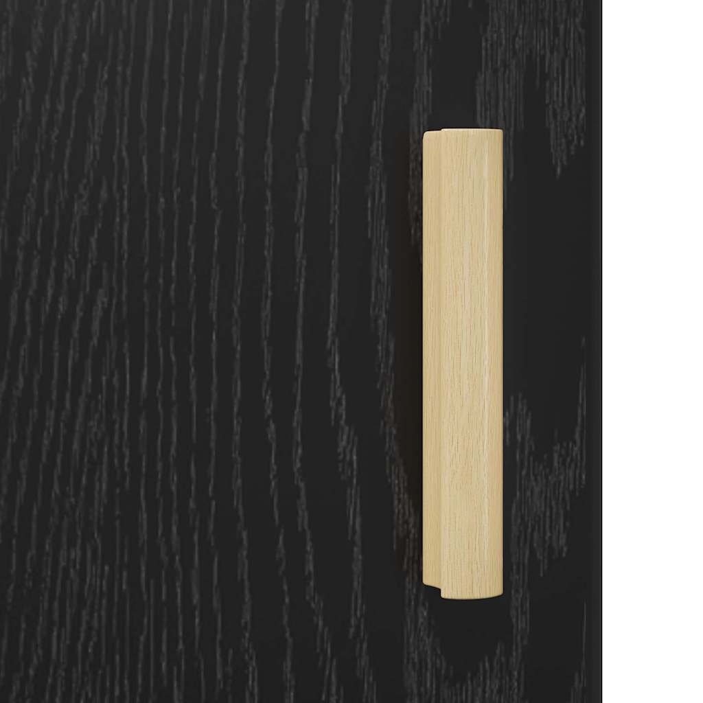 Sideboard Black Oak 69.5 x 34 x 90 cm Engineered Wood