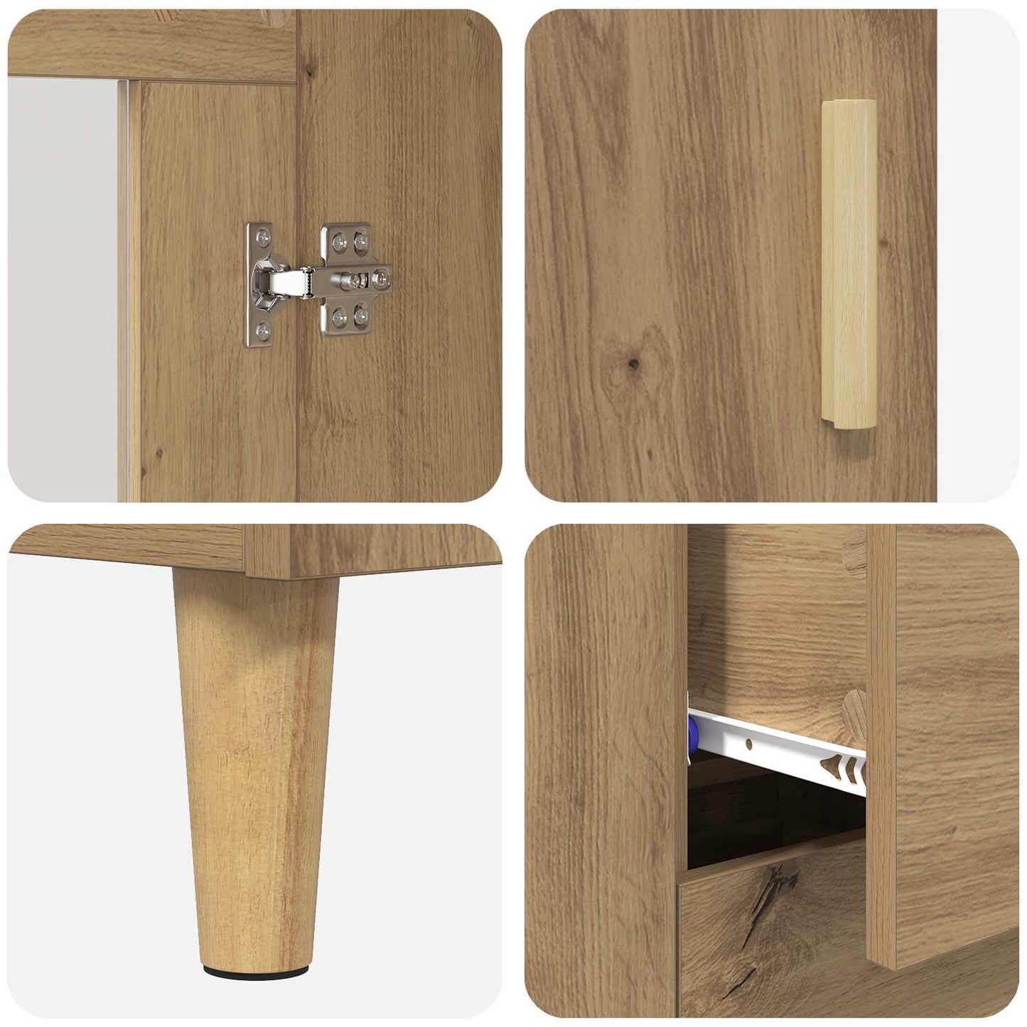 Sideboard Artisan Oak 69.5 x 34 x 90 cm Engineered Wood