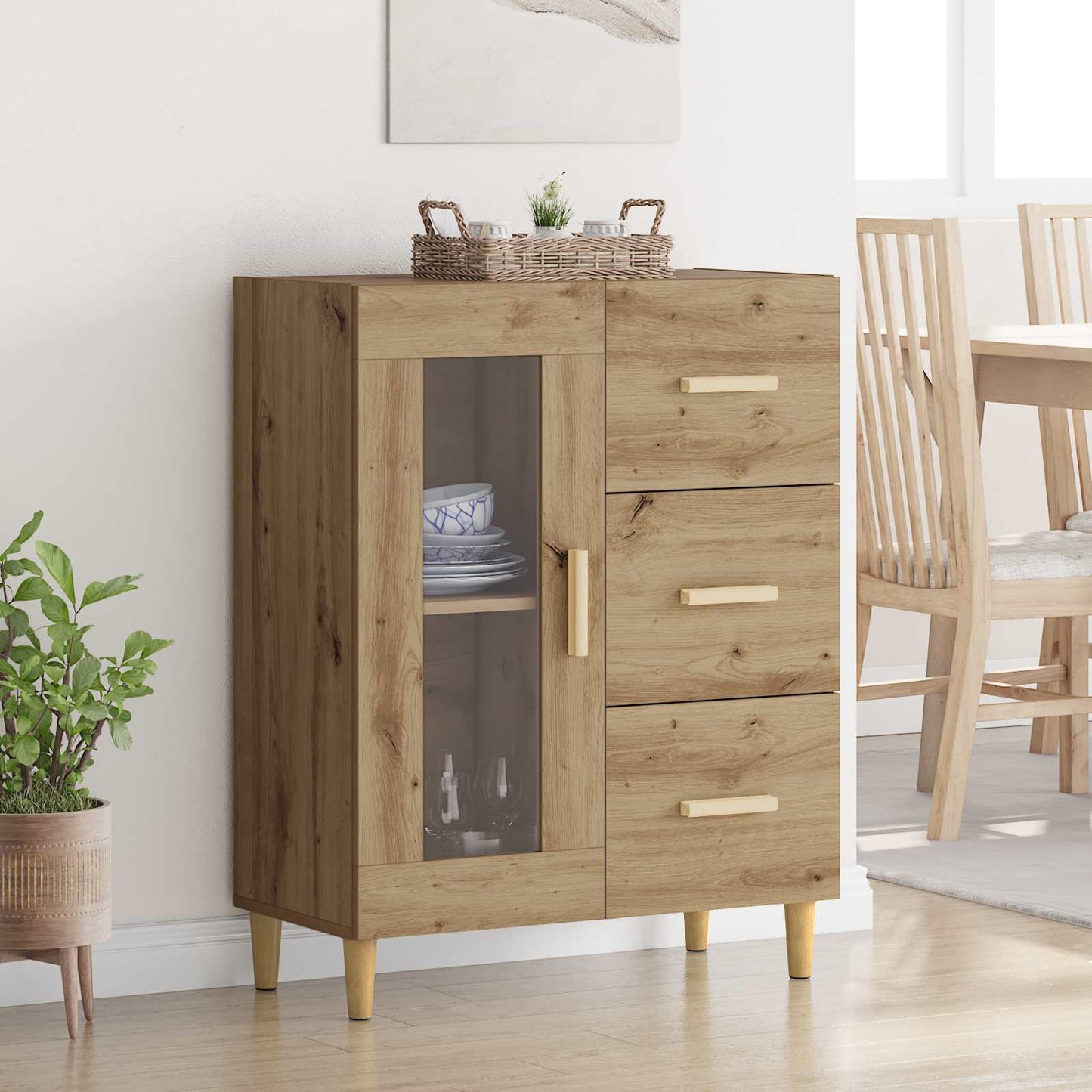 Sideboard Artisan Oak 69.5 x 34 x 90 cm Engineered Wood